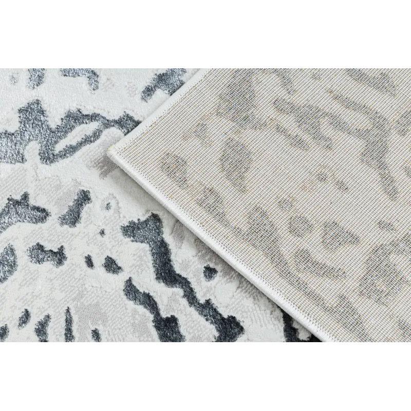 Teppich ALLURE 1961 Ornament, Rahmen - Strukturell, stilvoll, glamourös weiß / grau
