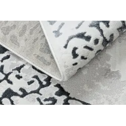 Teppich ALLURE 1961 Ornament, Rahmen - Strukturell, stilvoll, glamourös weiß / grau