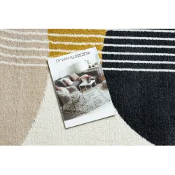 Teppich FUSION 0240 creme / gelb - Geometrisch, modern, abstrakt