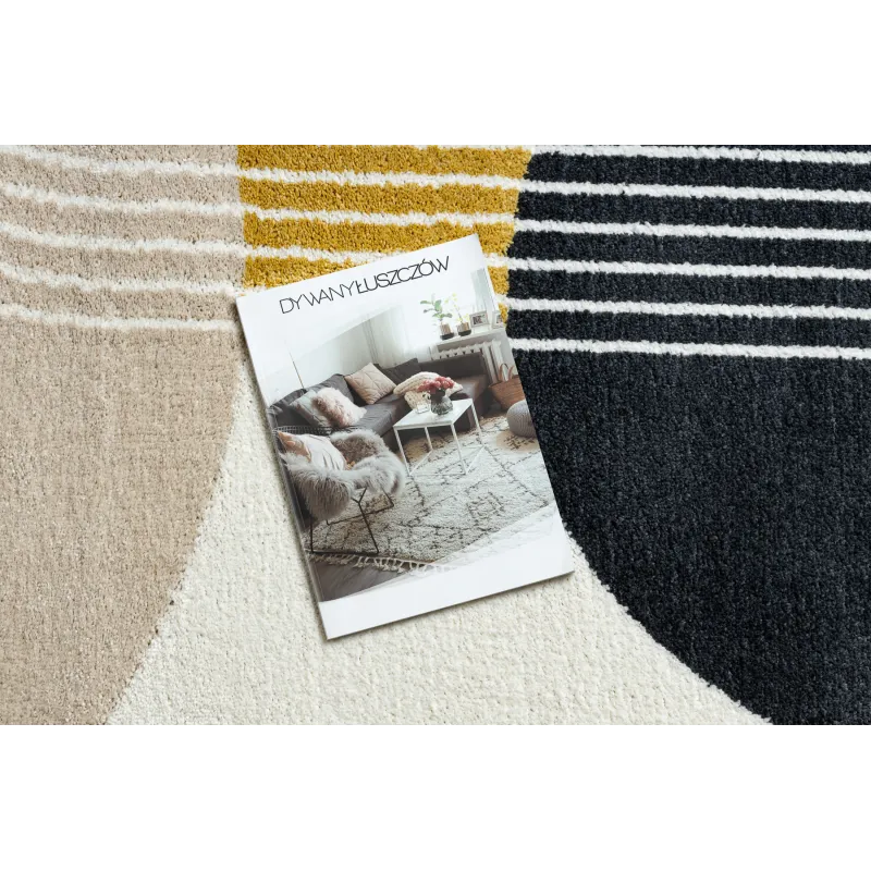 Teppich FUSION 0240 creme / gelb - Geometrisch, modern, abstrakt