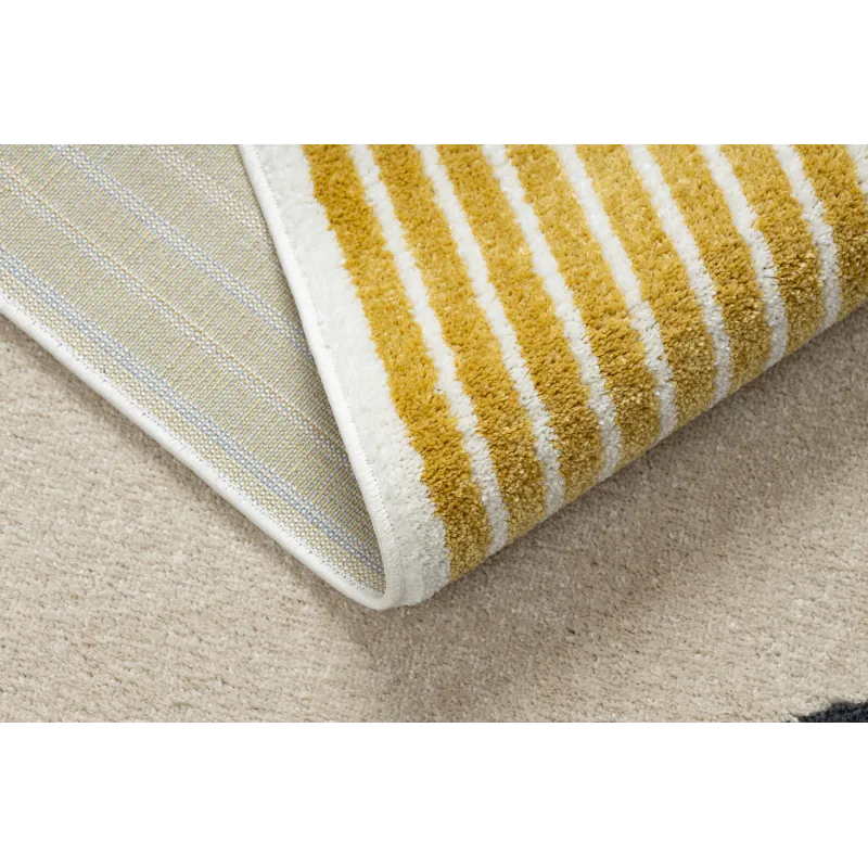 Teppich FUSION 0240 creme / gelb - Geometrisch, modern, abstrakt