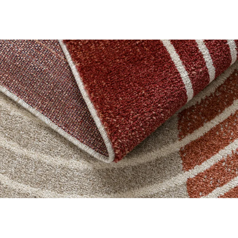 Teppich FUSION 0810 beige / terrakotta - Geometrisch, modern, abstrakt