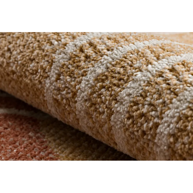 Teppich FUSION 0810 beige / terrakotta - Geometrisch, modern, abstrakt