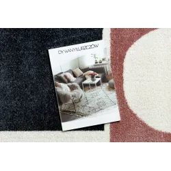 Teppich FUSION 0213 weiß / dunkelrosa - Geometrisch, modern, abstrakt