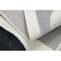 Teppich FUSION 0213 weiß / dunkelrosa - Geometrisch, modern, abstrakt