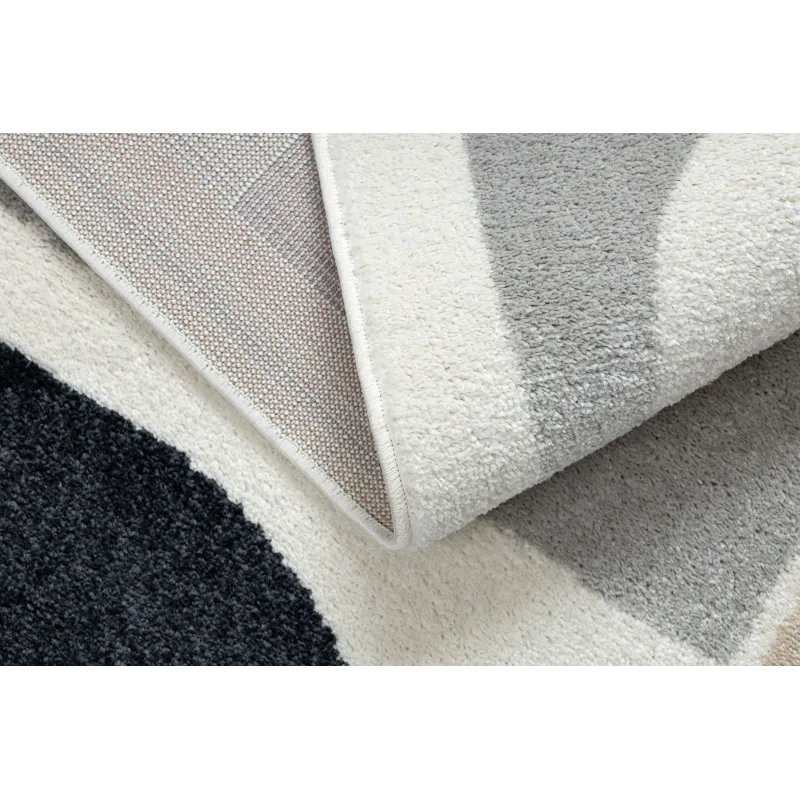 Teppich FUSION 0213 weiß / dunkelrosa - Geometrisch, modern, abstrakt