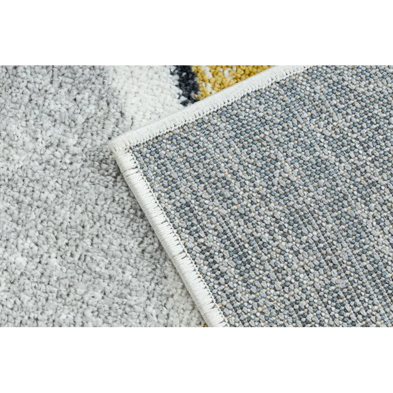 Teppich FUSION 5868 weiß / gelb - Linien, modern, abstrakt