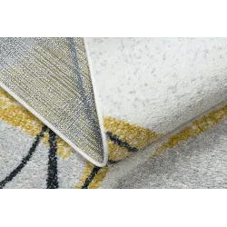 Teppich FUSION 5868 weiß / gelb - Linien, modern, abstrakt