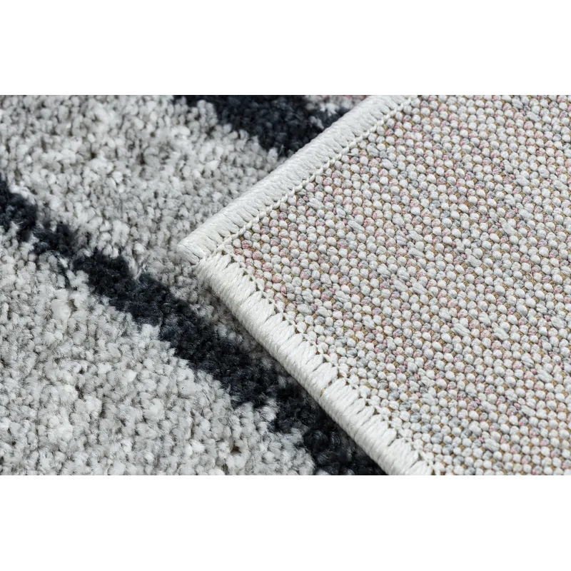 Teppich FUSION 5868 weiß / dunkles Rosa - Linien, modern, abstrakt