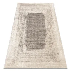 Teppich FUSION creme / beige - Rahmen, Vintage, modern, abstrakt