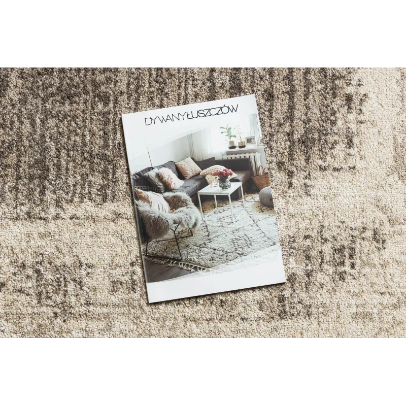Teppich FUSION 8256 creme / beige - Rahmen, Vintage, modern, abstrakt