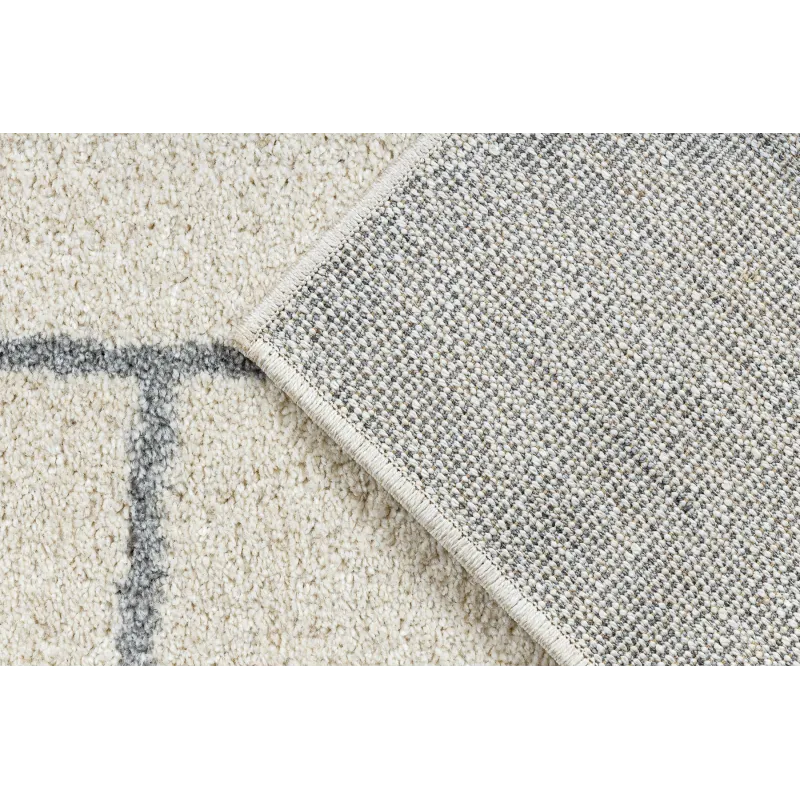 Teppich FUSION 0806 creme / hellgrau - Geometrisch, modern, abstrakt
