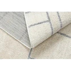 Teppich FUSION 0806 creme / hellgrau - Geometrisch, modern, abstrakt