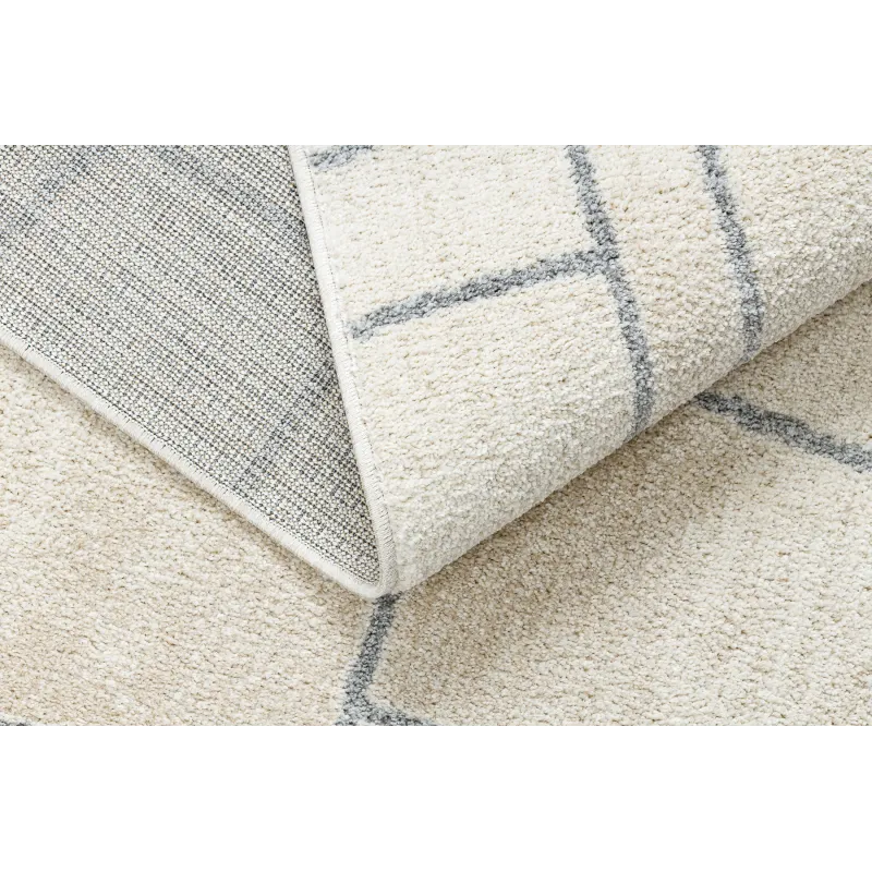Teppich FUSION 0806 creme / hellgrau - Geometrisch, modern, abstrakt
