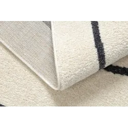 Teppich FUSION 8297 creme / dunkelgrau - Linien, modern, abstrakt