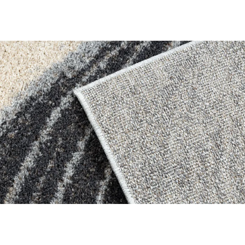 Teppich FUSION 8912 dunkelgrau - Federn, modern, abstrakt