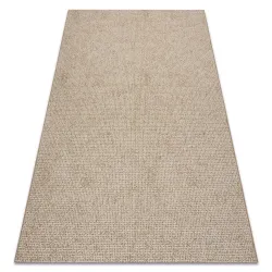 FLAT 49371265 Sisalteppich Trellis - naturbeige Strohfarbe, Kordel