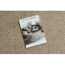 Sisal Teppich mit Rautenmuster in beige, ideal für moderne Räume