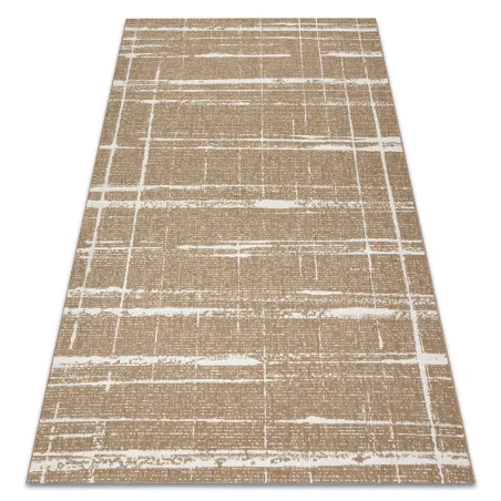 Sisal Teppich Trellis in vintage Stil, naturbeige Farbe, ideal für Wohnzimmer