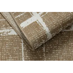 FLAT 48965265 Sisalteppich Trellis vintage, wetterfest und langlebig, ideal für den Außenbereich