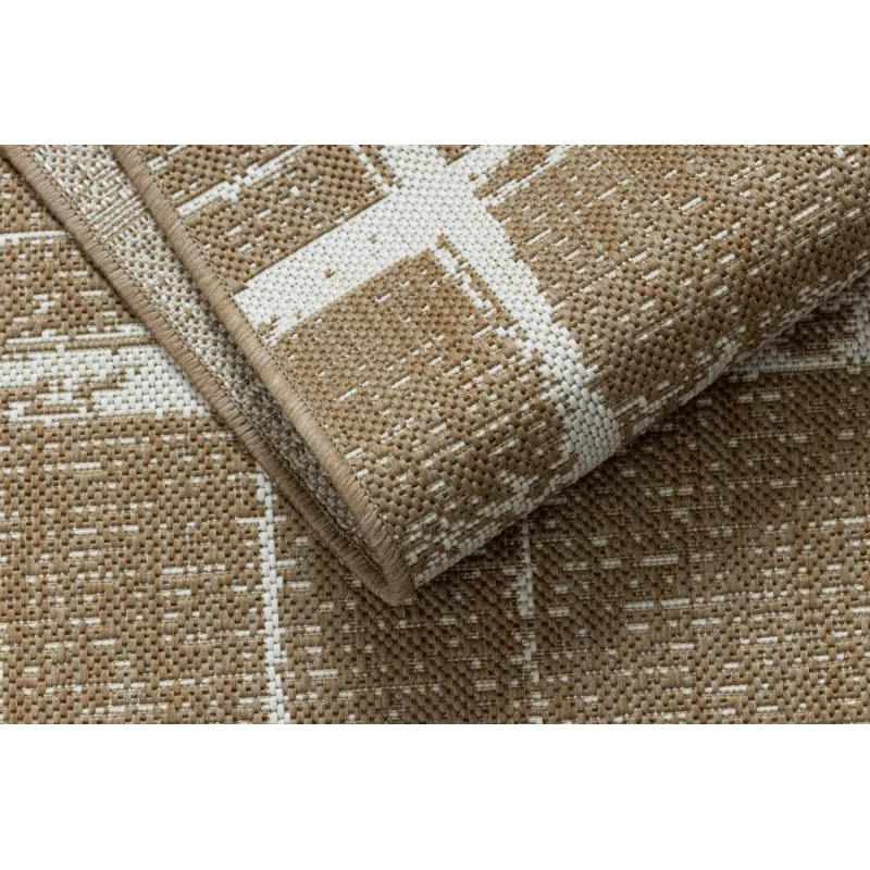 FLAT 48965265 Sisalteppich Trellis vintage, wetterfest und langlebig, ideal für den Außenbereich