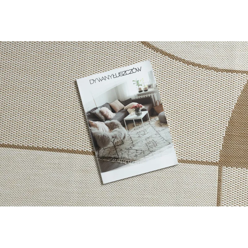 Sisal Teppich in geometrischem Design, ideal für stilvolle Räume