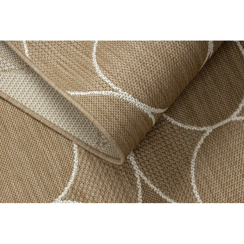 FLAT 49379265 Sisalteppich Tropfen - perfekt für den Garten oder die Terrasse