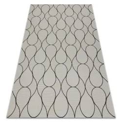 Teppich FLAT SISAL 49379960 Tropfen creme / schwarz
