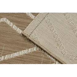 Robuster Sisal Teppich in geometrischem Design, ideal für Wohnräume