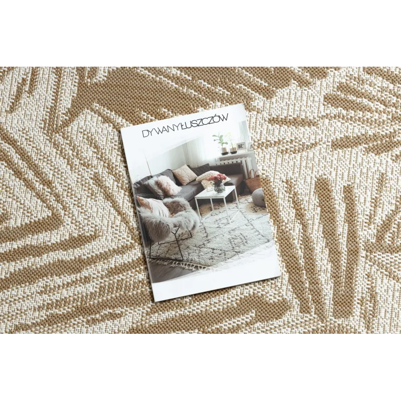 Eleganter Sisal Teppich in natürlichem Beige, perfekt für moderne Räume