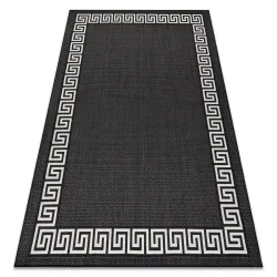 Teppich FLAT SISAL 49373690 Griechisch schwarz / creme