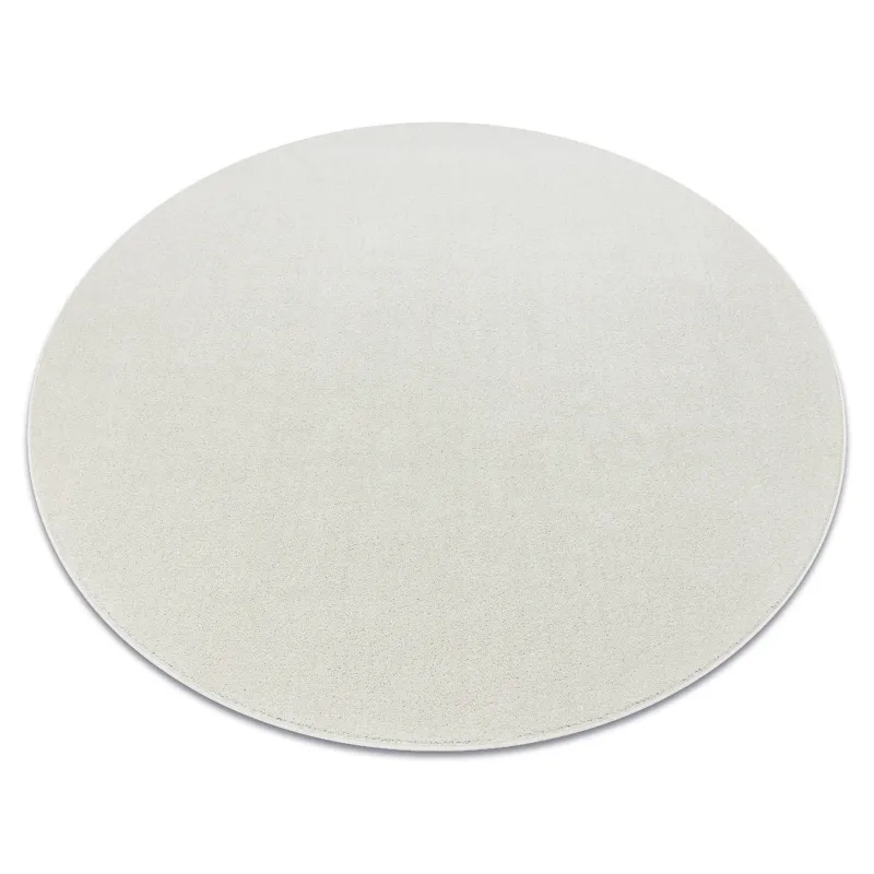 Teppich ETON PLUS rund creme einfarbig, unifarben, glatt