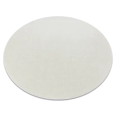 Teppich ETON PLUS rund creme einfarbig, unifarben, glatt