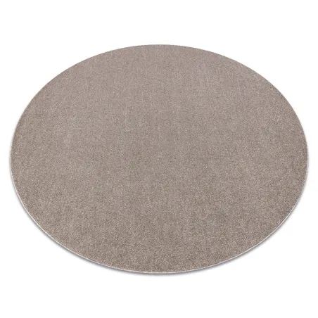 Teppich ETON PLUS Kreis beige einfarbig, einfarbig, glatt