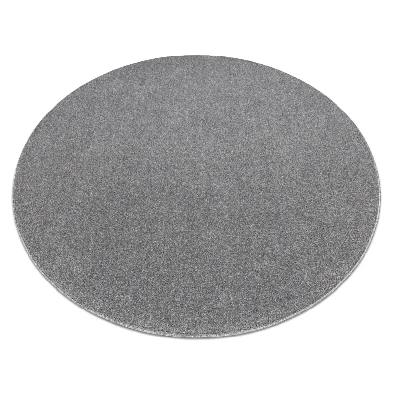 Teppich ETON PLUS Kreis hellgrau einfarbig, einfarbig, glatt