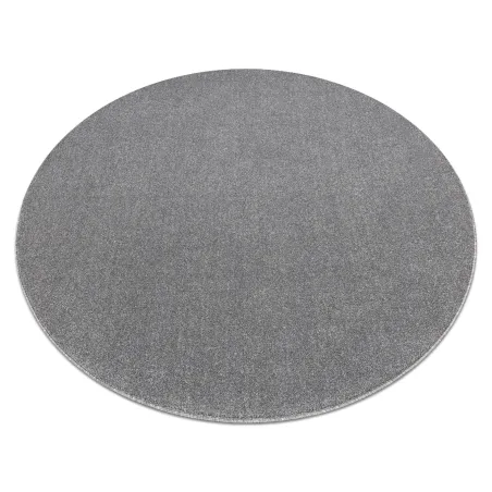 Teppich ETON PLUS Kreis hellgrau einfarbig, einfarbig, glatt