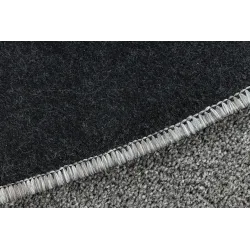 Teppich ETON PLUS Kreis hellgrau einfarbig, einfarbig, glatt