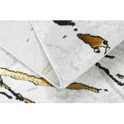 Teppich ALLURE 1963 Marmor - Strukturell, elegant, Glamour Weiß / Gold