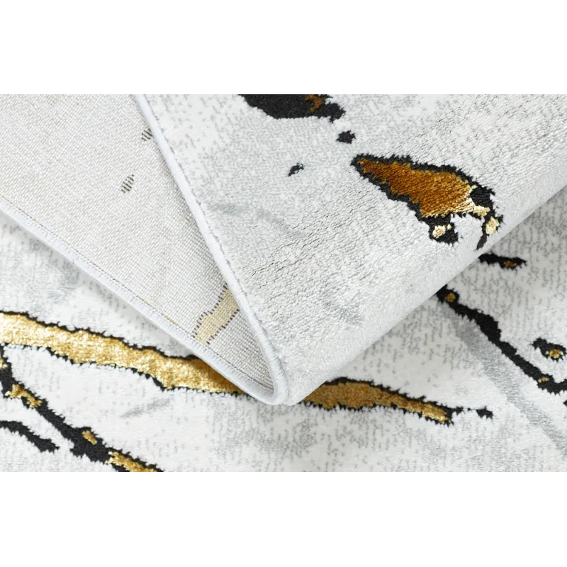 Teppich ALLURE 1963 Marmor - Strukturell, elegant, Glamour Weiß / Gold