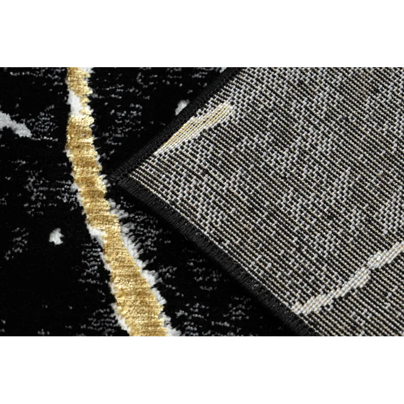 Teppich ALLURE 1963 Marmor - Strukturell, stilvoll, glamourös schwarz / gold