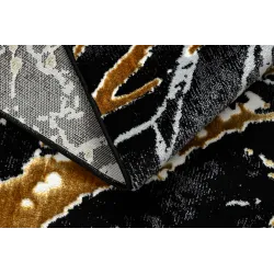 Teppich ALLURE 1963 Marmor - Strukturell, stilvoll, glamourös schwarz / gold