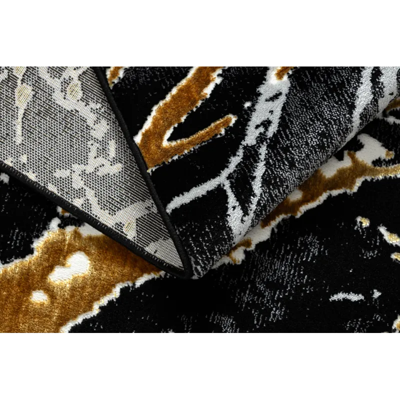 Teppich ALLURE 1963 Marmor - Strukturell, stilvoll, glamourös schwarz / gold