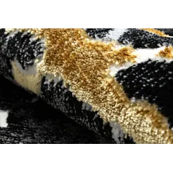 Teppich ALLURE 1963 Marmor - Strukturell, stilvoll, glamourös schwarz / gold
