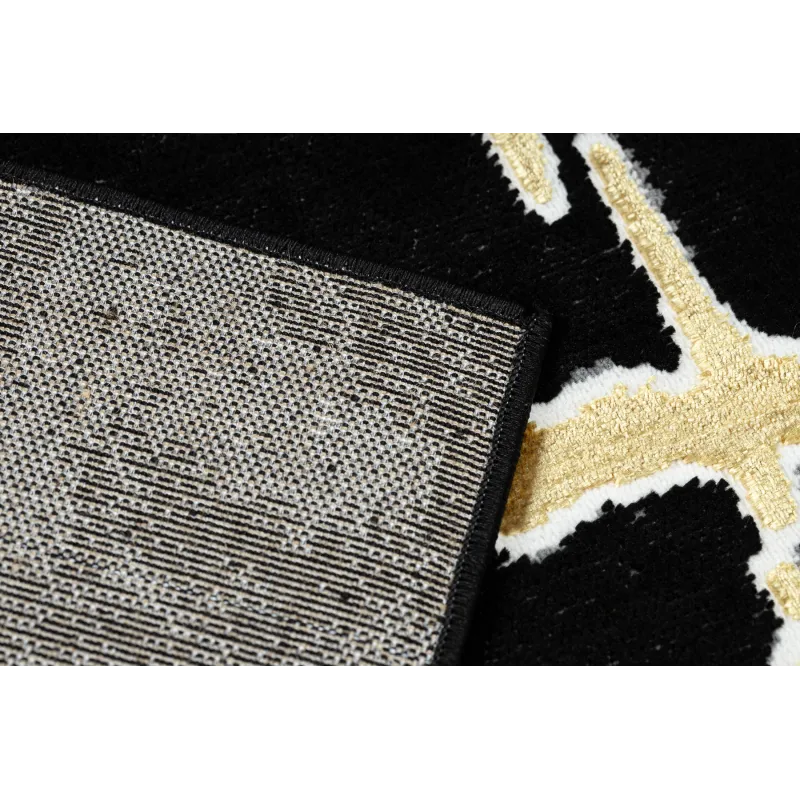 Teppich ALLURE 1967 Marmor - Strukturell, stilvoll, Glamour Schwarz / Gold