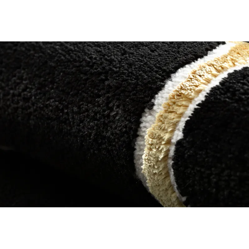 Teppich ALLURE 1967 Marmor - Strukturell, stilvoll, Glamour Schwarz / Gold