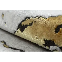 Teppich ALLURE 1963 Kreis Marmor - Strukturell, stilvoll, Glamour weiß / gold