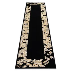 Teppich, Läufer ALLURE Rahmen - Strukturell, stilvoll, glamourös schwarz / gold