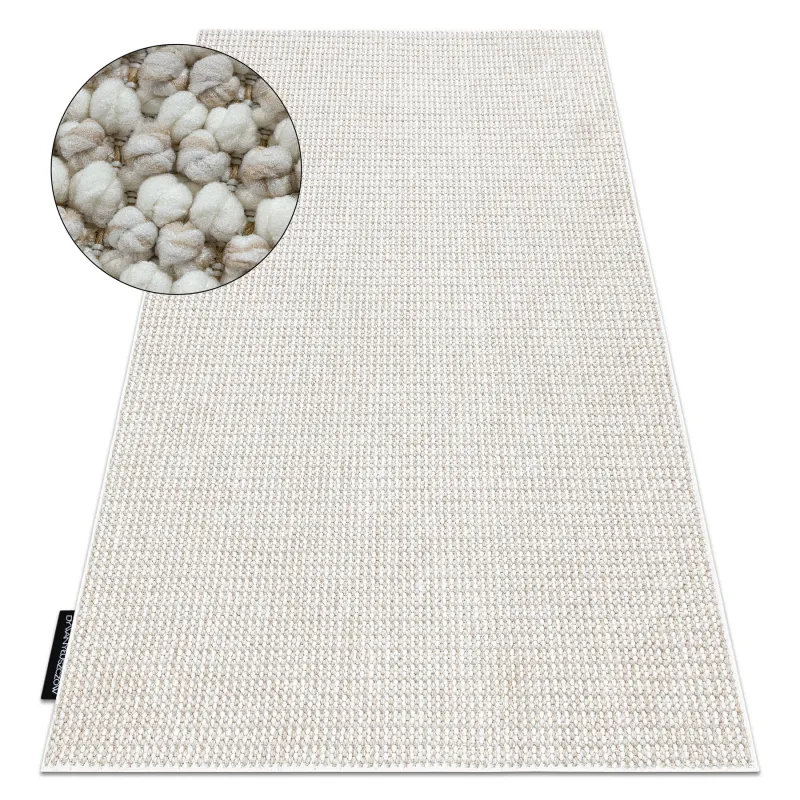 Teppich CASABLANCA LOOP weiß / beige Schlingenflor, weich