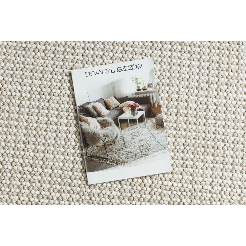 Teppich CASABLANCA LOOP weiß / beige Schlingenflor, weich