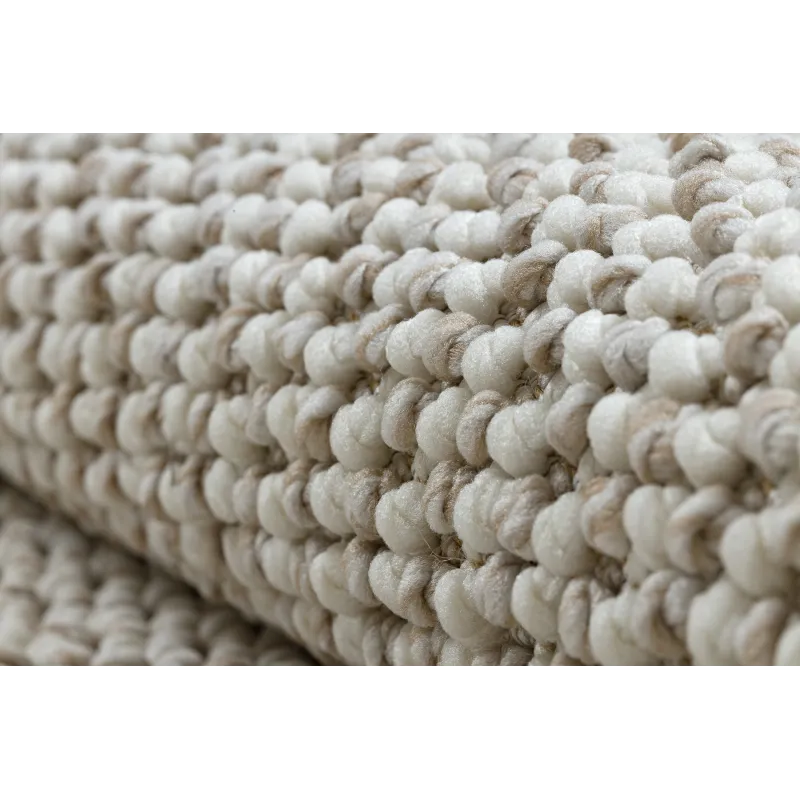 Teppich CASABLANCA LOOP weiß / beige Schlingenflor, weich